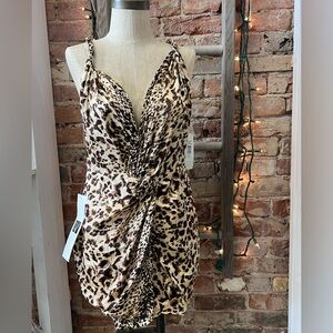 Badgley Mischka Animal Print Dress